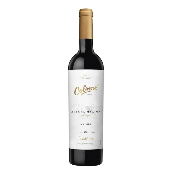 Colomé Altura Maxima Malbec 2017 argentin bor Saltából