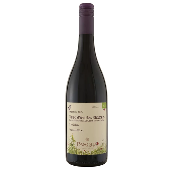 Pasqua Bio Nero d'Avola- Shiraz 2020 pugliai olasz bor